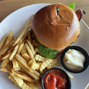 The Moonshiners On The Lake - Bacon cheeseburger. - Bars Near Me - Montgomery, Texas