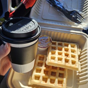 Valley Social Coffeehouse - I got a lovely hazelnut & almond milk latte with waffles & syrup. ^__^ - Coffee & Tea Near Me - Grain Valley, Missouri Valley Social Coffeehouse - I got a lovely hazelnut & almond milk latte with waffles & syrup. ^__^ - Coffee & Tea Near Me - Grain Valley, Missouri