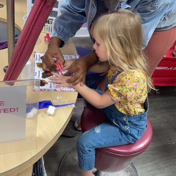Sparkles - Our daughter getting her nails painted! - Children's Clothing Near Me - Myrtle Beach, South Carolina