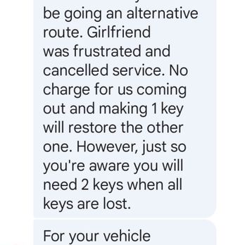 Extra Locksmith - Skylar lied about us canceling and then sent my boyfriend a link to tinder. Classy! - Keys & Locksmiths Near Me - Provo, Utah
