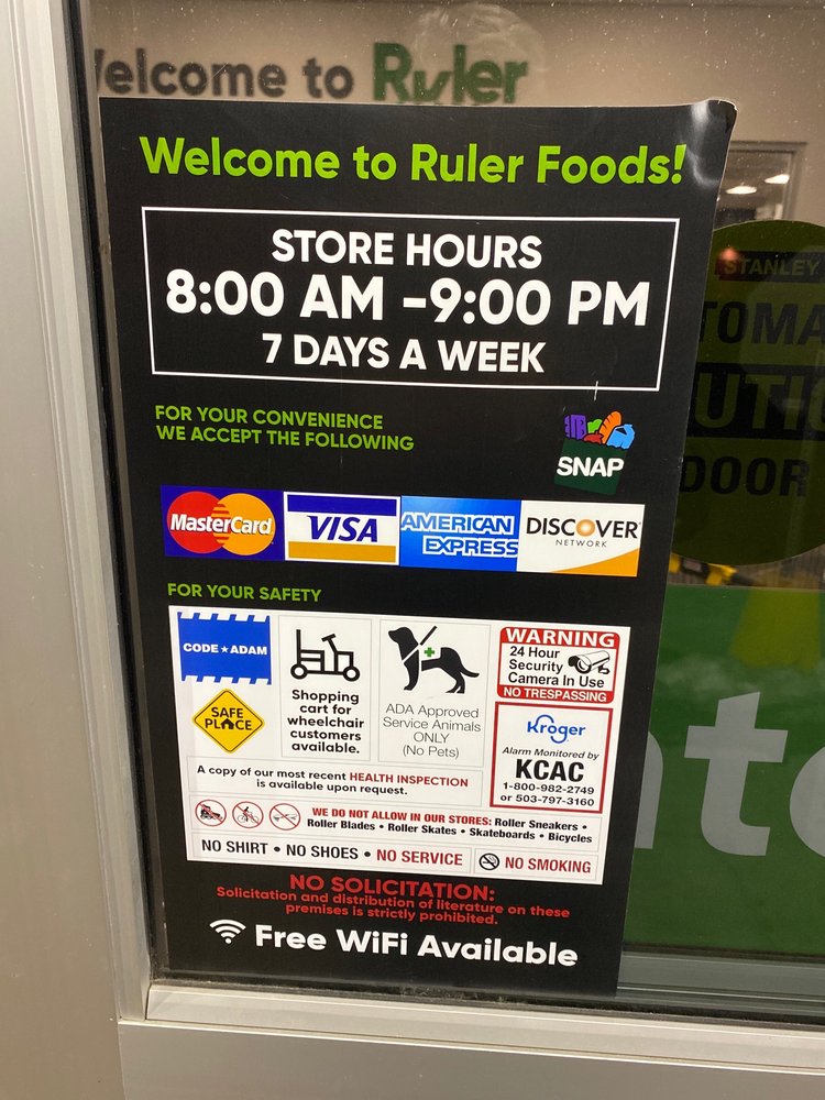 RULER FOODS Updated October 2024 2711 E. Sangamon Ave., Springfield