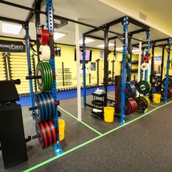Iron Monkey Strength - View of our 3 Lifting Racks.