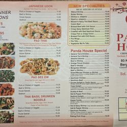 Menu, page 1