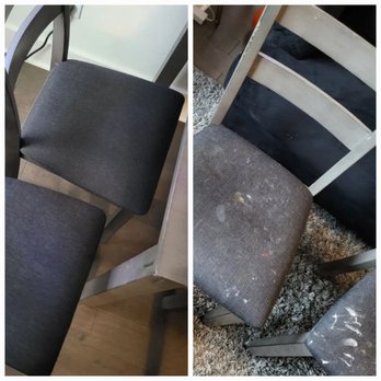 Cleaner Clean - Dining chairs before and after cleaning. - Carpet Cleaning Near Me - Covington, Georgia Cleaner Clean - Dining chairs before and after cleaning. - Carpet Cleaning Near Me - Covington, Georgia