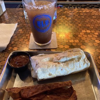 Blu Barrel Bar & Grill - Breakfast burrito and Bloody Mary - Bars Near Me - Abilene, Texas
