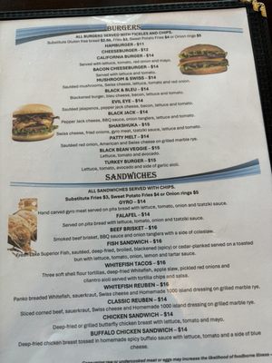 Menu photo 2 Manypenny Bistro Bayfield, WI Menu photo 2 Manypenny Bistro Bayfield, WI