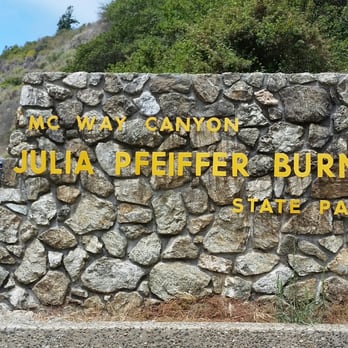 Julia Pfeiffer Burns State Park - The sign - Parks Near Me - Big Sur, California Julia Pfeiffer Burns State Park - The sign - Parks Near Me - Big Sur, California
