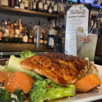 The Yard Haledon - This salmon was so delicious  ! - Sports Bars Near Me - Haledon, New Jersey