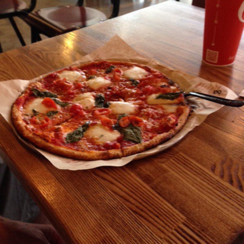 Blaze Pizza - A high end margarita with a spicy red sauce! - Pizza Near Me - Glendale, California Blaze Pizza - A high end margarita with a spicy red sauce! - Pizza Near Me - Glendale, California