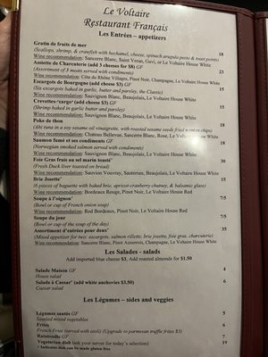 Menu photo 2 Le Voltaire Omaha, NE