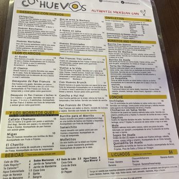 Con Huevos - Menu - Breakfast & Brunch Near Me - Hawthorne, California