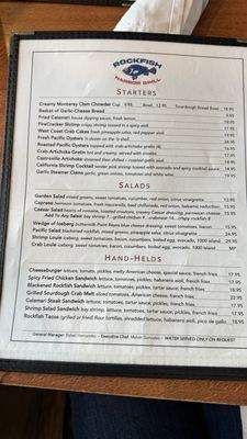 Menu photo 2 Rockfish Harbor Grill Monterey, CA Menu photo 2 Rockfish Harbor Grill Monterey, CA