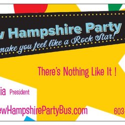 New Hampshire Party Bus