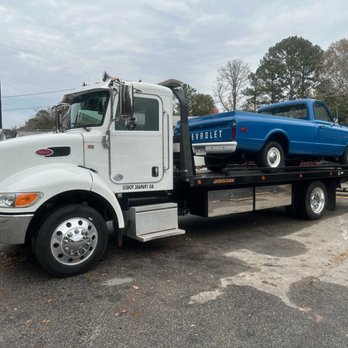 First Rate Towing & Collision - Our New Truck Pete! Already at Work! - Body Shops Near Me - Griffin, Georgia First Rate Towing & Collision - Our New Truck Pete! Already at Work! - Body Shops Near Me - Griffin, Georgia