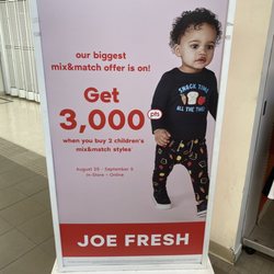 Joe Fresh - Joe Fresh - signage