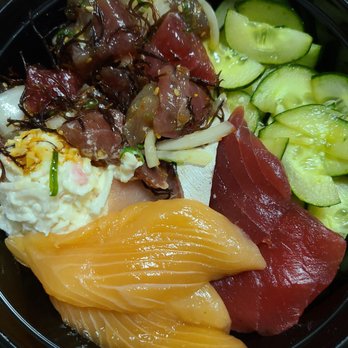 Aloha Cones - Chirashi and poke combo bowl - Sushi Bars Near Me - Honolulu, Hawaii Aloha Cones - Chirashi and poke combo bowl - Sushi Bars Near Me - Honolulu, Hawaii