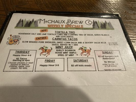 Menu photo 3 Michaux Brewing Company Waynesboro, PA