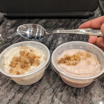 Plaza Premium Lounge DFW Terminal E - Regular yogurt and strawberry yogurt - Airport Lounges Near Me - DFW Airport, Texas Plaza Premium Lounge DFW Terminal E - Regular yogurt and strawberry yogurt - Airport Lounges Near Me - DFW Airport, Texas
