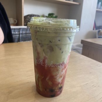 Milk & Honey - Strawberry Matcha Latte - Coffee & Tea Near Me - Aliso Viejo, California Milk & Honey - Strawberry Matcha Latte - Coffee & Tea Near Me - Aliso Viejo, California