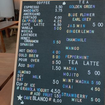 Sharp Specialty Coffee - Menu - Coffee & Tea Near Me - Los Angeles, California