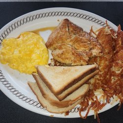 Chicken and eggs breakfast
