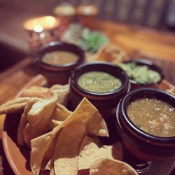 Tonto Bar & Grill - Three Sister Salsas & Guac with Indian fry bread and chips