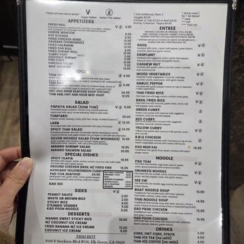 Thai Hot - Menu - Thai Near Me - Elk Grove, California