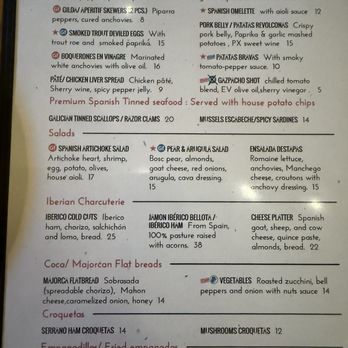 Destapas - March 2025 menu - Spanish Near Me - San Francisco, California Destapas - March 2025 menu - Spanish Near Me - San Francisco, California