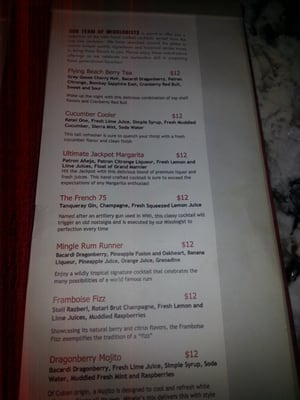 Menu photo 5 Mingle Bar Lincoln, CA