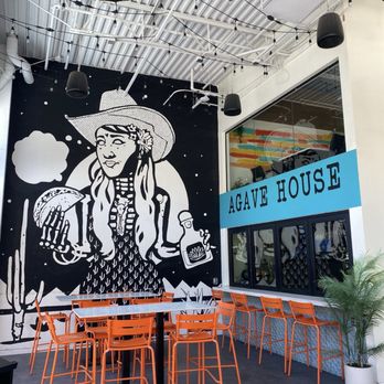 Agave House - Mural by local artist DM on patio - New Mexican Cuisine Near Me - Tucson, Arizona
