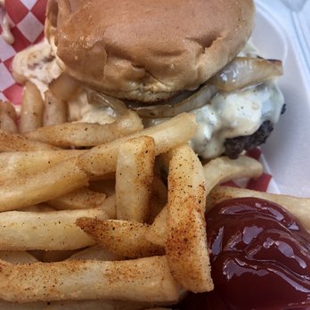 Encore Rouge - French Onion Burger and Fries!! - New American Near Me - Birmingham, Alabama Encore Rouge - French Onion Burger and Fries!! - New American Near Me - Birmingham, Alabama