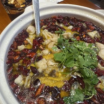 Tasty House - Traditional Boiled Spicy Fish Filet (Catfish) - Szechuan Near Me - Bellevue, Washington Tasty House - Traditional Boiled Spicy Fish Filet (Catfish) - Szechuan Near Me - Bellevue, Washington
