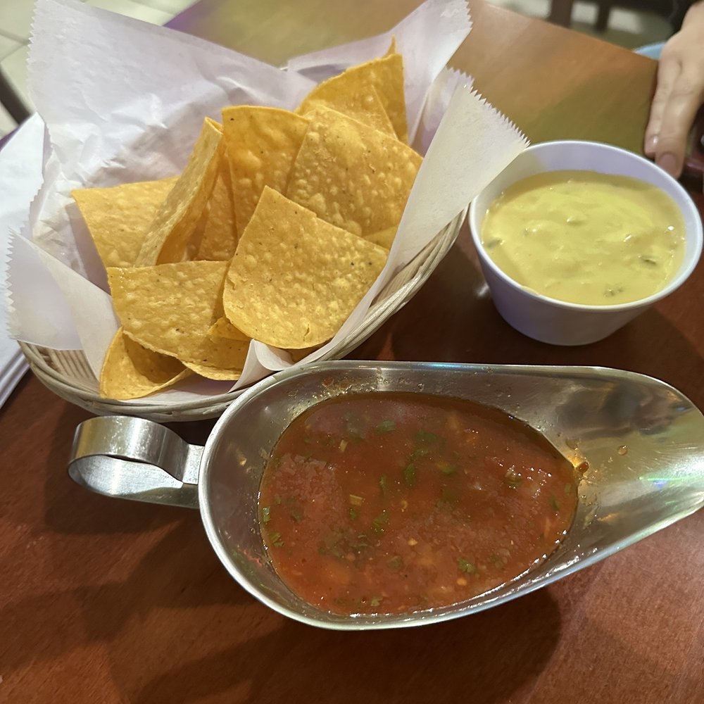 Chips, salsa, and queso Chips, salsa, and queso