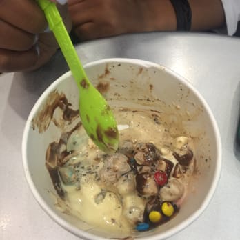 Menchie's Frozen Yogurt - My sister's yogurt!! (I forgot to take a picture before she ate 90% of it) - Ice Cream & Frozen Yogurt Near Me - Escondido, California Menchie's Frozen Yogurt - My sister's yogurt!! (I forgot to take a picture before she ate 90% of it) - Ice Cream & Frozen Yogurt Near Me - Escondido, California