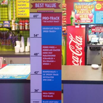 Race City - Height requirements for the different rides - Amusement Parks Near Me - Panama City Beach, Florida
