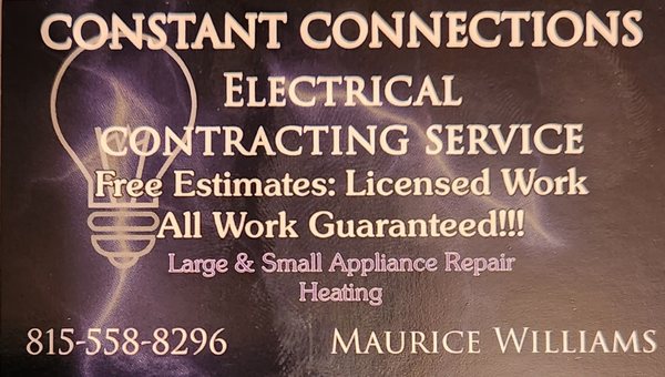 Constant Connections Electrical Contracting Service Logo