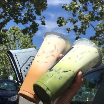 Tea 18 - Matcha fresh milk and Coffee Latte - Bubble Tea Near Me - Sacramento, California