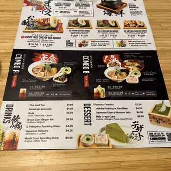 Kyuramen - Flushing - Menu - Back Side - Ramen Near Me - Flushing, New York