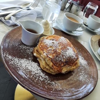 Spago - That isn't butter.. Pretty sure it was handmade whipped cream. I love butter on my pancakes but that made me forget my butter love affair. - New American Near Me - Las Vegas, Nevada