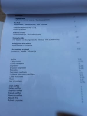 Menu photo 6 Table24 Haarlem, NH