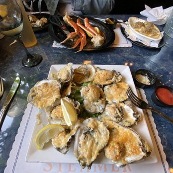 Old Bay Steamer - Baked Oysters, Snow Crab Legs, and Stuffed Mushrooms - Seafood Near Me - Fort Walton Beach, Florida Old Bay Steamer - Baked Oysters, Snow Crab Legs, and Stuffed Mushrooms - Seafood Near Me - Fort Walton Beach, Florida
