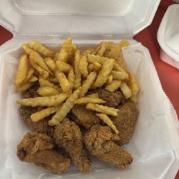 Wings and fries Wings and fries