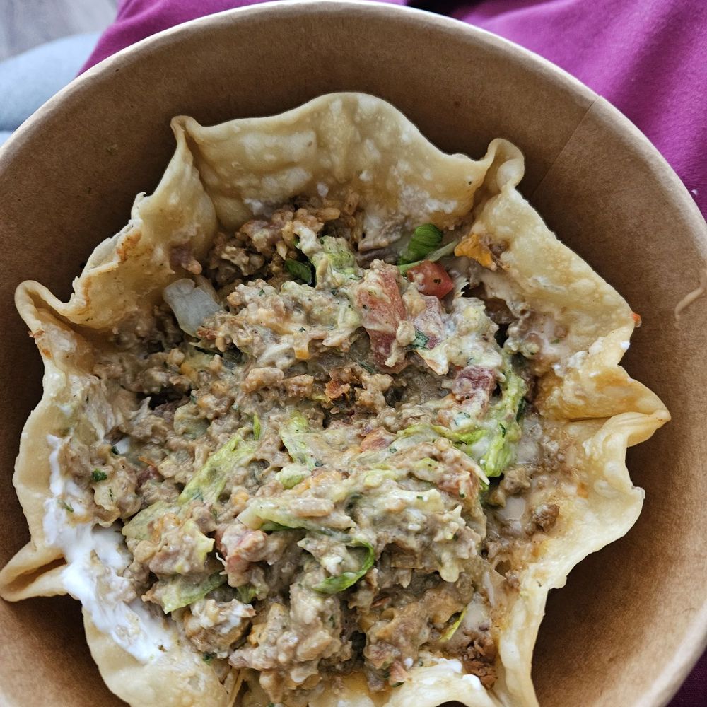 Taco Time - Taco Salad ... ordered Beef but got BEAN. YUCK!!! - Mexican Near Me - Lebanon, Oregon Taco Time - Taco Salad ... ordered Beef but got BEAN. YUCK!!! - Mexican Near Me - Lebanon, Oregon