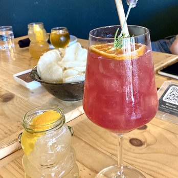 Sama Sama Kitchen - Honey Pot Drop Top (left), Little Wing (right) - Cocktail Bars Near Me - Santa Barbara, California