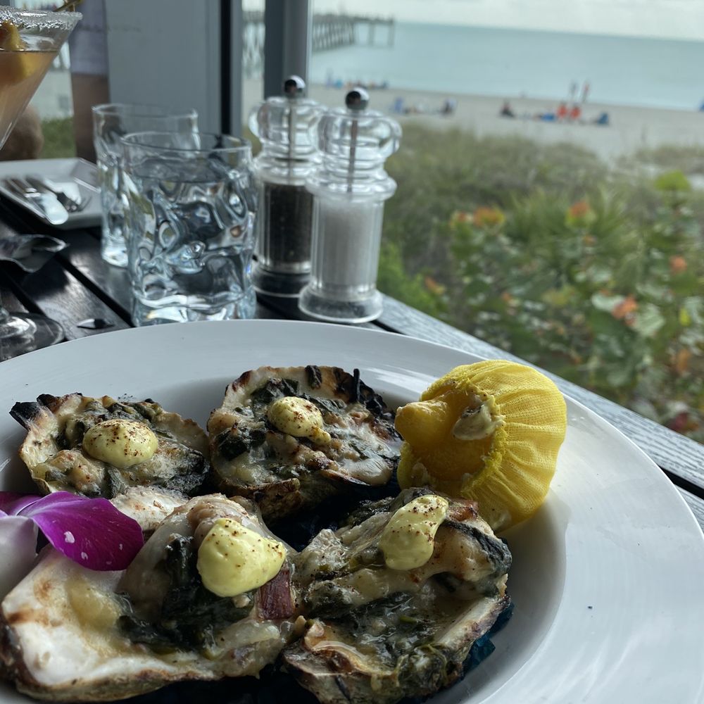 Fins At Sharky's - Oysters Rockefeller yum! - Steakhouses Near Me - Venice, Florida Fins At Sharky's - Oysters Rockefeller yum! - Steakhouses Near Me - Venice, Florida