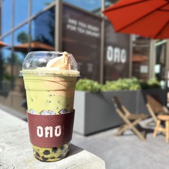 OMO Thai Tea - Thai Green Float - Bubble Tea Near Me - Bellevue, Washington