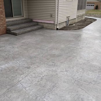 Elite Concrete - Slate stamp patio and walkway. - Masonry/Concrete Near Me Elite Concrete - Slate stamp patio and walkway. - Masonry/Concrete Near Me
