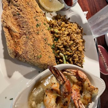 Pappadeaux Seafood Kitchen - Texas Redfish Ponchartrain - Cajun/Creole Near Me - Alpharetta, Georgia Pappadeaux Seafood Kitchen - Texas Redfish Ponchartrain - Cajun/Creole Near Me - Alpharetta, Georgia