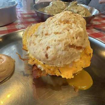 Blair Mountain Biscuit - Egg and Cheese Biscuit Sandwich with bacon - American Near Me - Blackwood, New Jersey