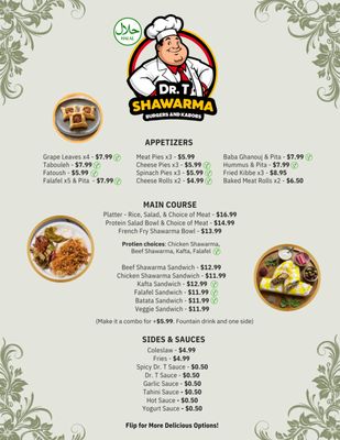 Menu photo 1 Dr T Shawarma Ashburn, VA